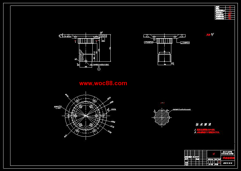 【完稿】冲压机械手升降部分机械结构设计【CAD定稿】预览图