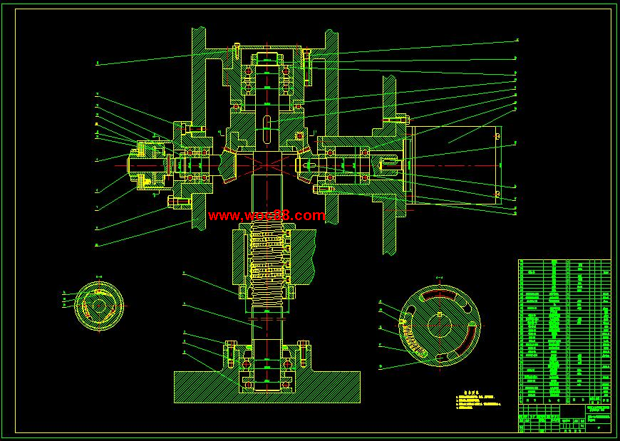 【CAD原图】家用洗碗机的设计【CAD+DOC】